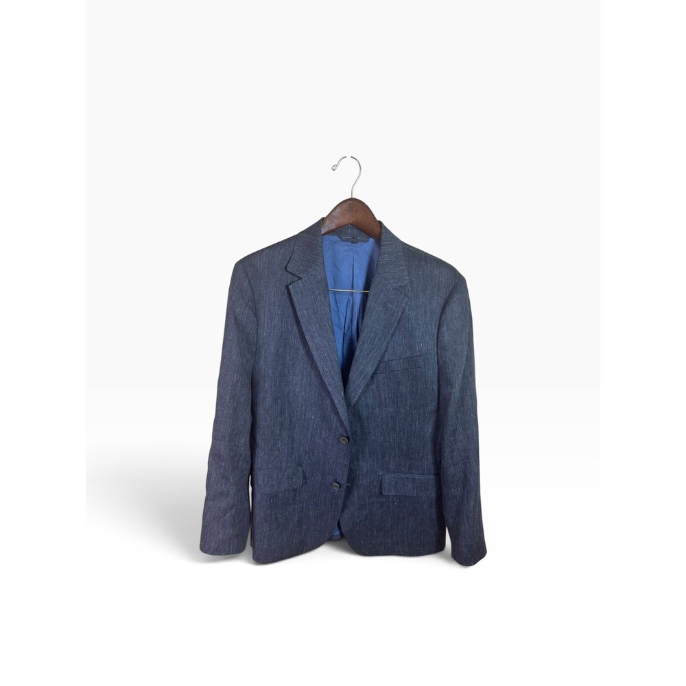 Bonobos x Guabello Linen 42s Midnight Blue Slub Sport Coat Jacket Blazer - Picture 1 of 6